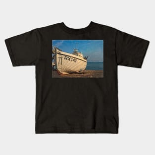 A Fishing Boat on the Beach Kids T-Shirt